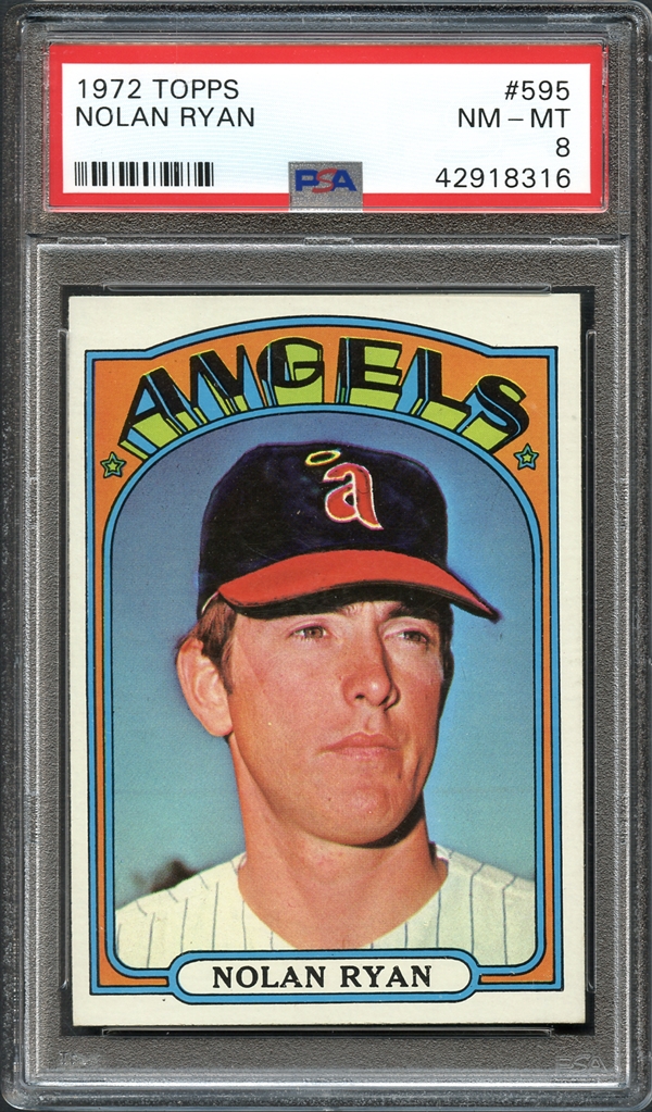 Lot Detail - 1972 Topps #595 Nolan Ryan PSA 8 NM/MT