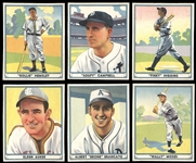 1941 Play Ball Blank Back Production Proofs Group of (6)