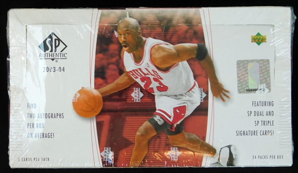 2003-04 SP Authentic Basketball Unopened Wax Box
