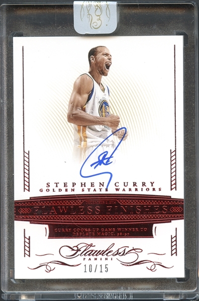 2014-15 Panini Flawless #FF-SC Stephen Curry Auto Ruby Red 10/15