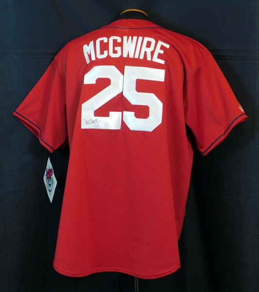 Mark McGwire Signed St. Louis Cardinals Replica Jersey