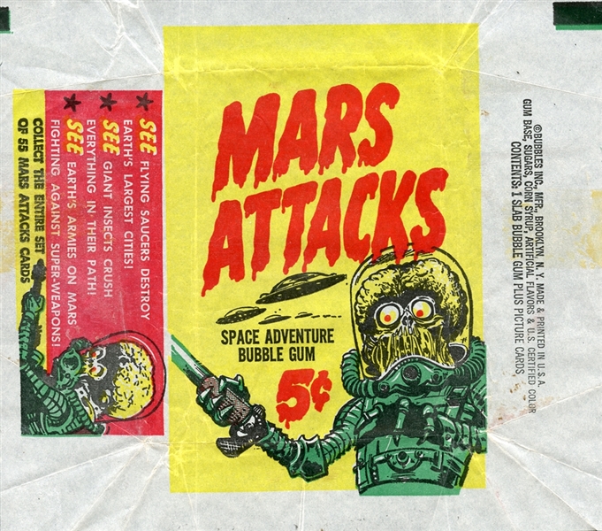 1962 Topps Mars Attacks Wax Wrapper