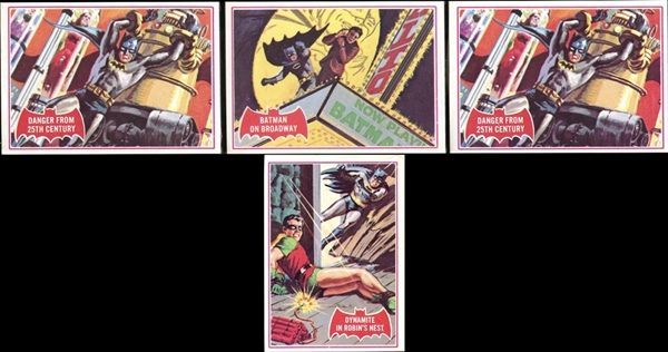 1966 Topps Batman A Series Red Bat Cello Pack Group of Four Packs