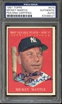 1961 Topps #475 Mickey Mantle MVP Autographed PSA/DNA AUTHENTIC