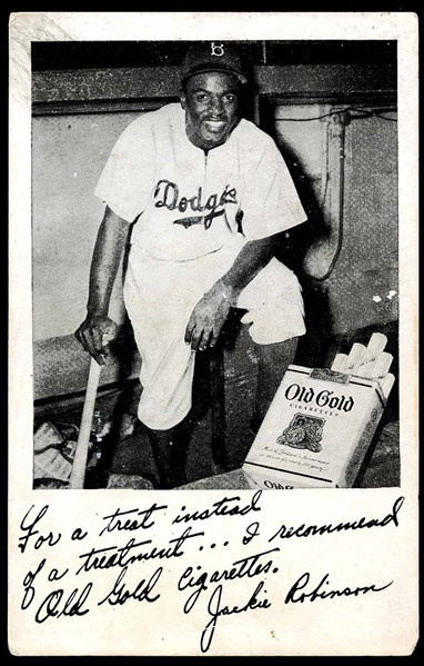 1948 Old Gold Cigarettes Jackie Robinson