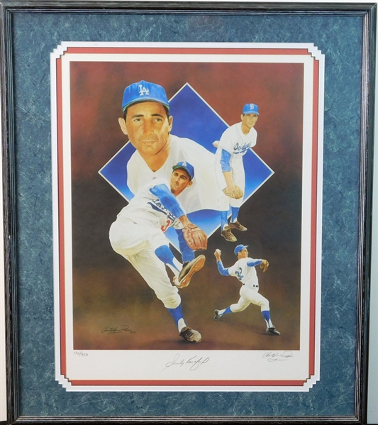 Sandy Koufax Signed Christopher Paluso Lithograph 192/950