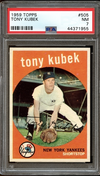 1959 Topps #505 Tony Kubek PSA 7 NM