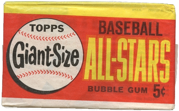 1964 Topps Giants 5-Cent Unopened Wax Pack