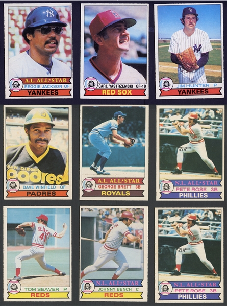 1979 O-Pee-Chee Group of 38 Baseball Cards with Hall of Famers