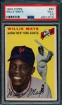 1954 Topps #90 Willie Mays PSA 3.5 VG+ 