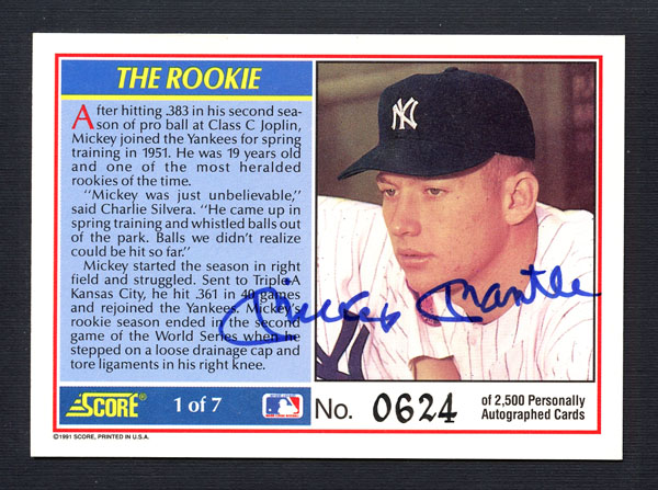 Mickey Mantle: Stories and Memorabilia from a Lifetime with The Mick