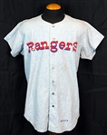 1971-72 Ted Williams Washington Senators /Texas Rangers Game-Used Road Jersey-The Last Major League Flannel Jersey He Ever Wore!