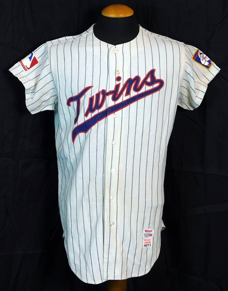 1968-69 Harmon Killebrew Minnesota Twins Game-Used Home Jersey from AL MVP season With Photo Match to 1968 Season By Sports Investors Authentication