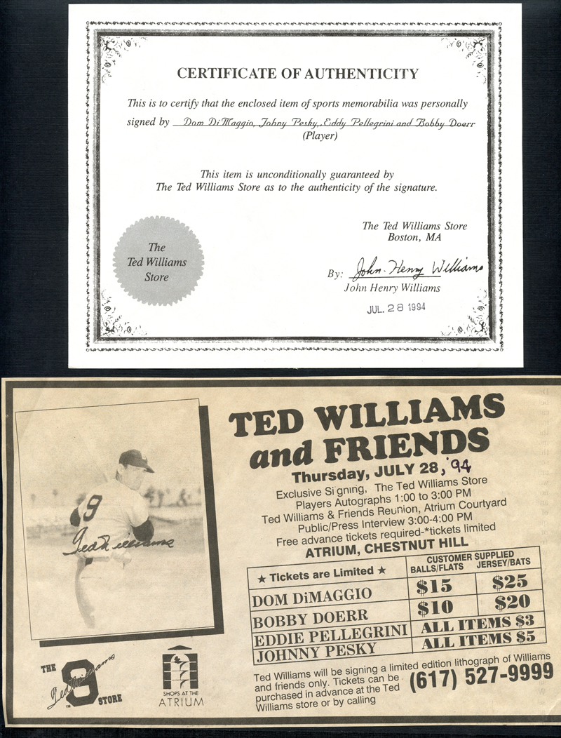 Ted Williams Splendid Splinter Signed Boston Red Sox Jersey JSA