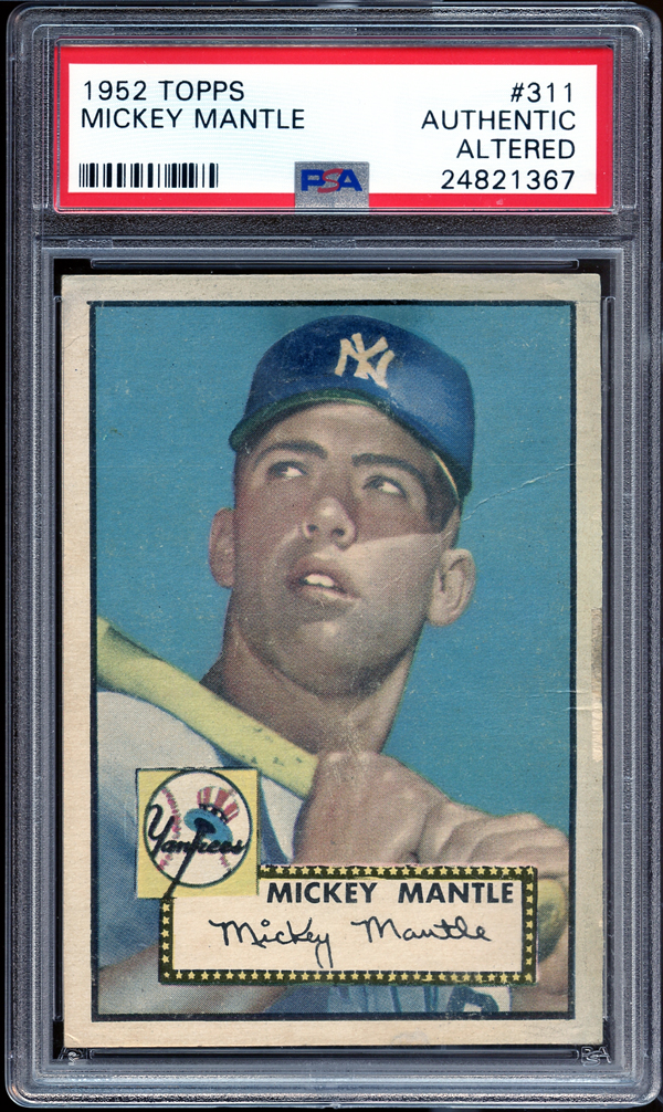 Lot Detail - 1952 Topps #311 Mickey Mantle PSA AUTHENTIC