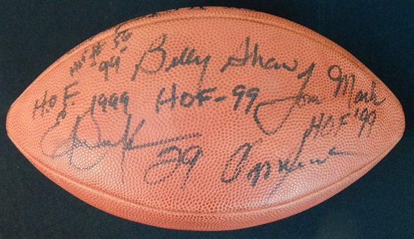 1999 NFL Hall of Fame Induction Class Multi-Signed Official NFL Football with (5) Signatures JSA