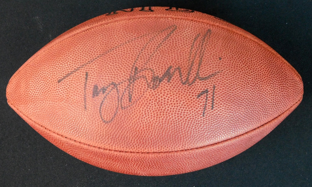 Tony Boselli Signed Official NFL Football JSA