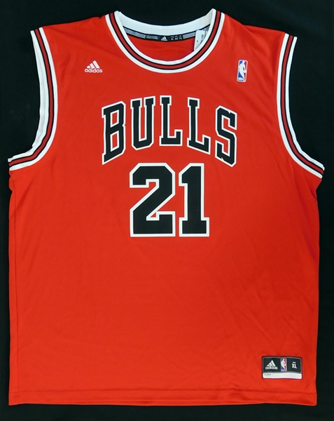 Lot Detail - Jimmy Butler Signed Chicago Bulls Replica Jersey Leaf ...