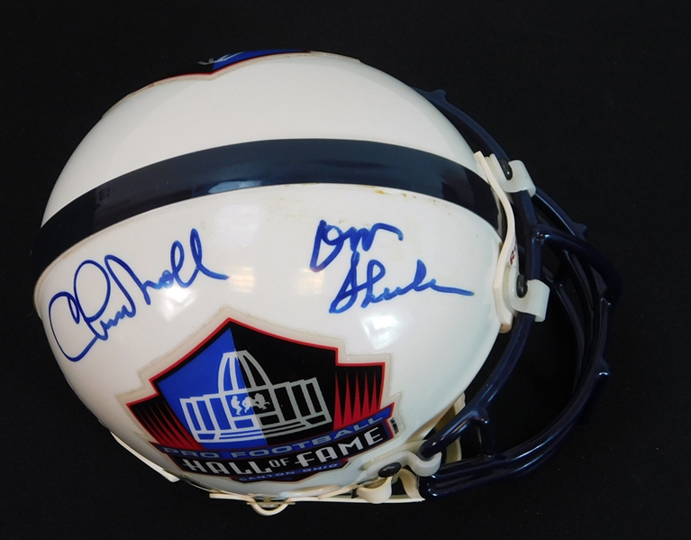 Chuck Noll and Don Shula Signed Mini-Helmet PSA/DNA