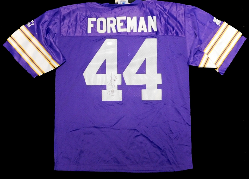 Chuck Foreman Signed Minnesota Vikings Jersey JSA