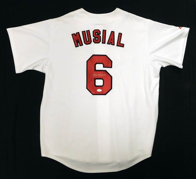 Stan Musial Signed St. Louis Cardinals Jersey JSA