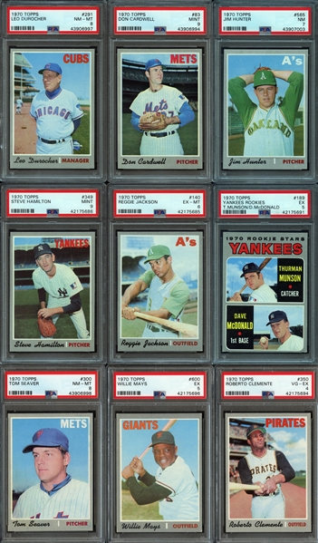 1970 Topps Complete Baseball Set with PSA Graded