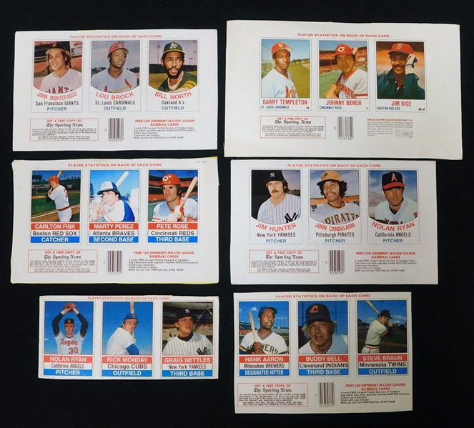 1975-1978 Hostess Group of Over (400) Cards Including Complete Panels