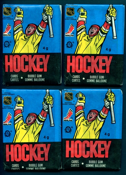 1988-89 OPC Hockey Group of (4) Unopened Wax Packs