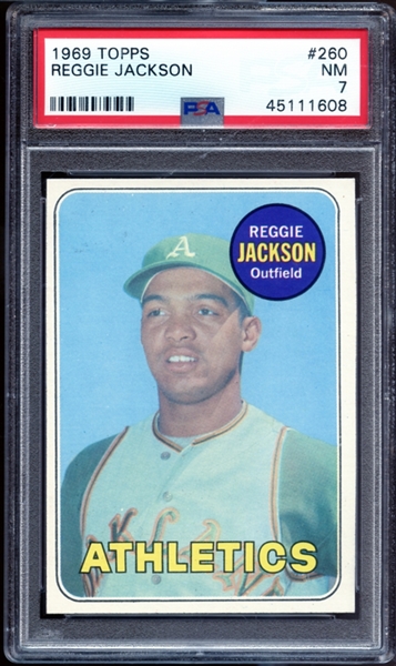 1969 Topps #260 Reggie Jackson PSA 7 NM