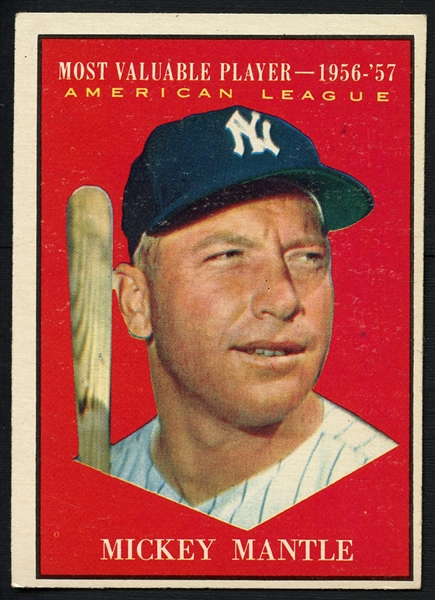 1961 Topps #475 Mickey Mantle All Star