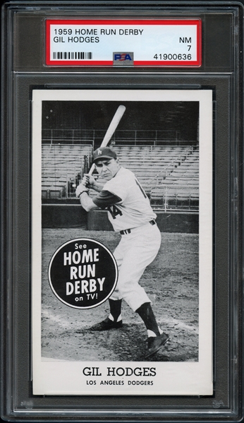 1959 Home Run Derby Gil Hodges PSA 7 NM