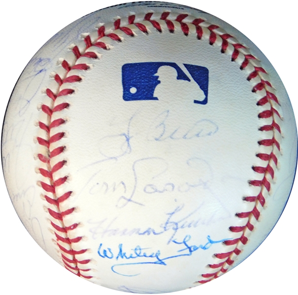 Hall of Fame Multi-Signed OML (Selig) Ball with (20) Signatures From the Enos Slaughter Collection JSA