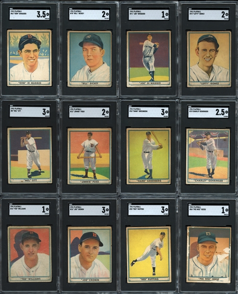 1941 Play Ball Complete Set Completely SGC Graded