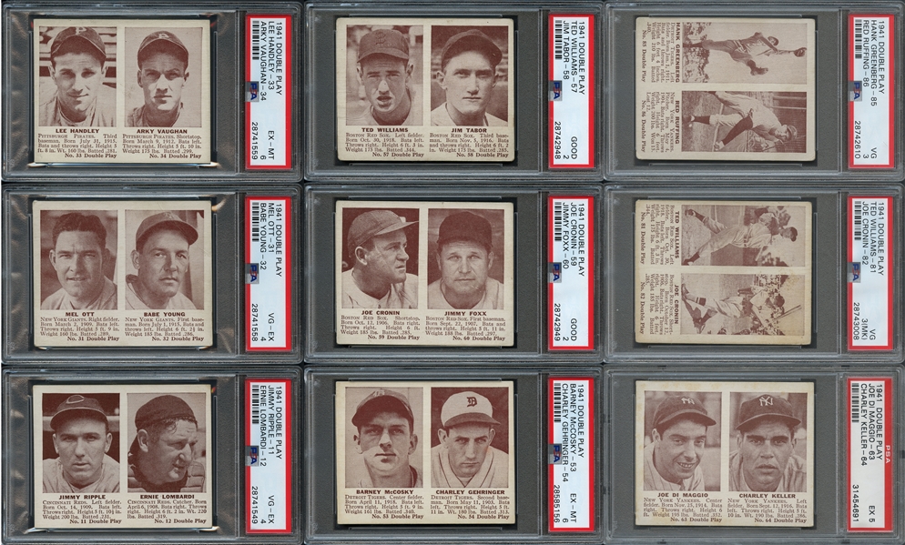 1941 Double Play Complete Set All PSA/SGC Graded