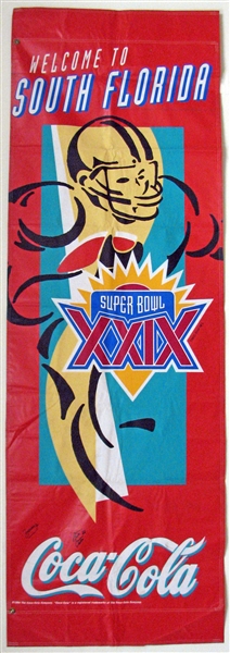 1994 Super Bowl XXIX Stadium Banner