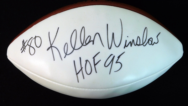 Kellen Winslow Signed Wilson Football