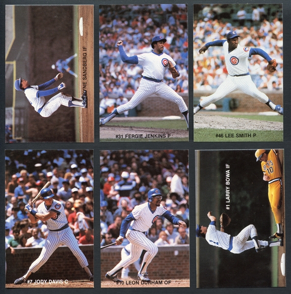 1983 Thorn Apple Valley Cubs Complete Set with Sandberg