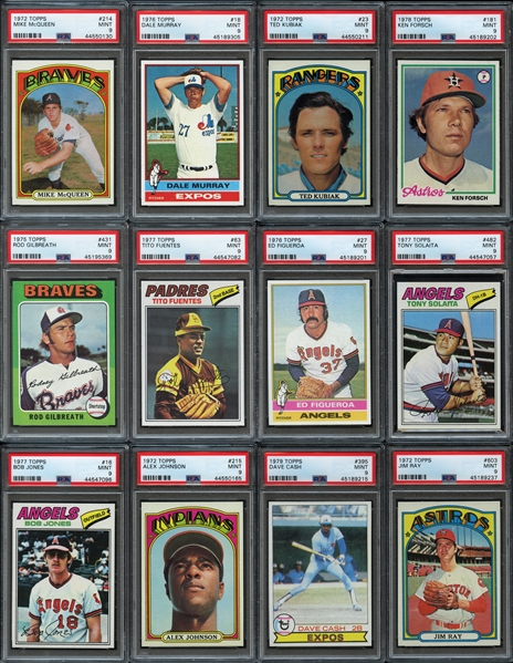 1970s Topps Group of (100) All PSA 9 MINT