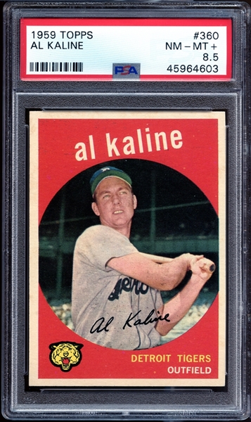 1959 Topps #360 Al Kaline PSA 8.5 NM/MT+