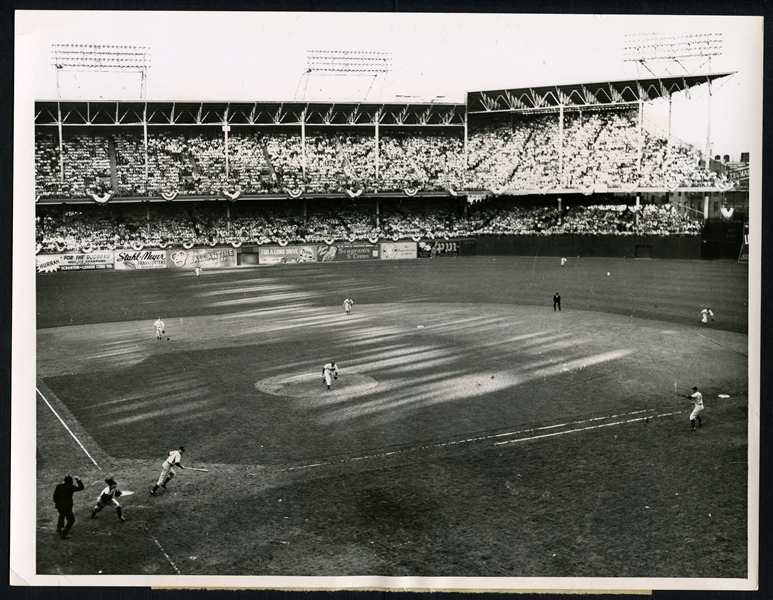 1941 World Series Game 4 Type 1 Original Photograph - Mickey Owen Error