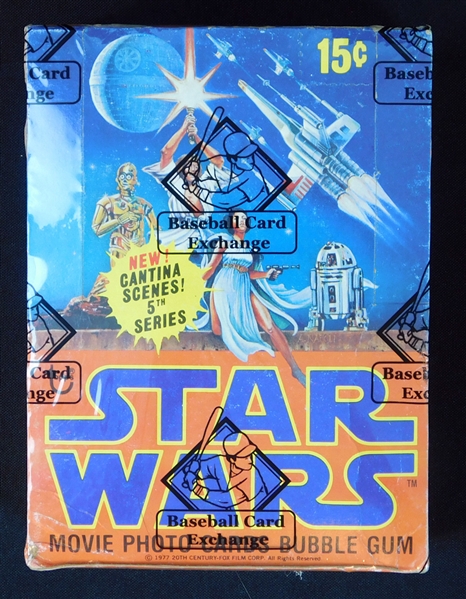1978 Star Wars Series 5 Full Unopened Wax Box BBCE