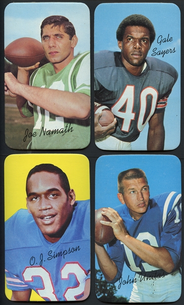 1970 Topps Super Football Complete Set Plus (7) Extras Including Simpson