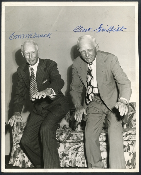 Connie Mack and Clark Griffith Signed Photograph PSA/DNA
