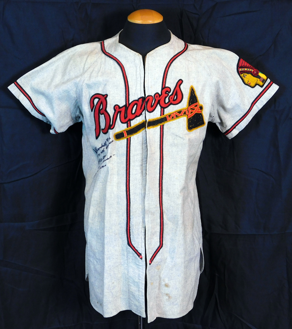 Lot Detail - 1950 Del Crandall Boston Braves Game-Used Signed and