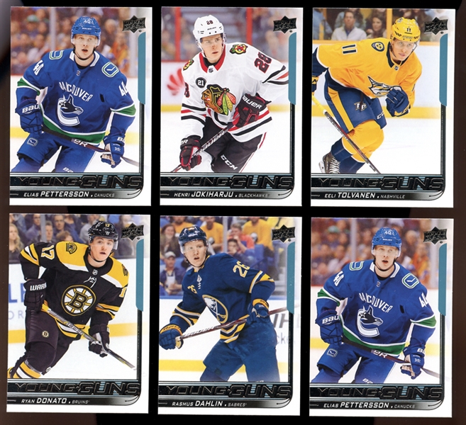 2018-19 Upper Deck Young Guns Series 1 Near Complete Set (49/50) with Extra Elias Peterson Plus Shooting Stars Sub-Sets