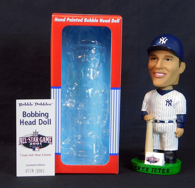 2001 Derek Jeter Bobble Dobble Bobbing Head Doll From All Star Game 778/2001