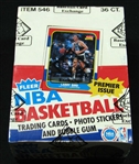 1986-87 Fleer Basketball Unopened Wax Box (BBCE) With Letter Attesting To Original Fleer Sequence from BBCE