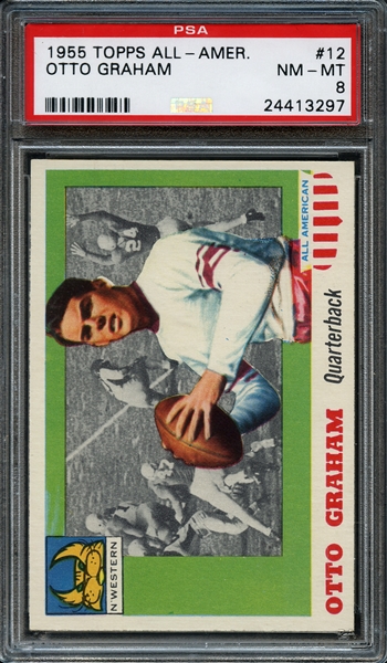 1955 Topps All-American #12 Otto Graham PSA 8 NM-MT