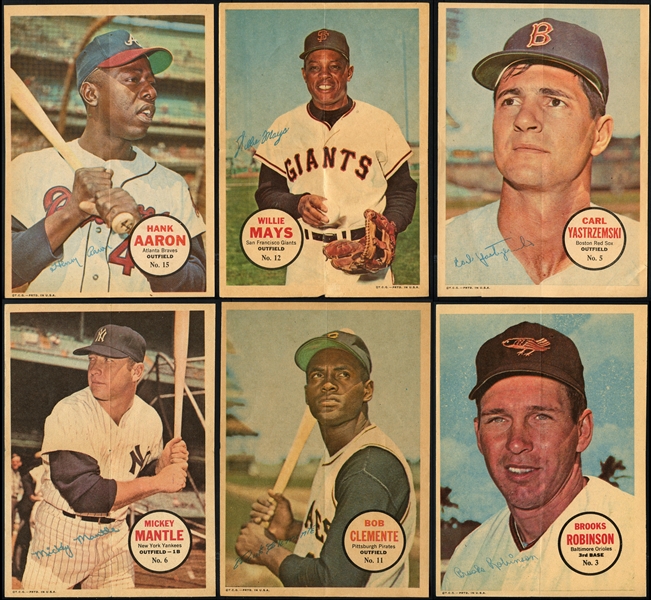 1967 Topps Baseball Pin-Ups Complete Set w/ Extras