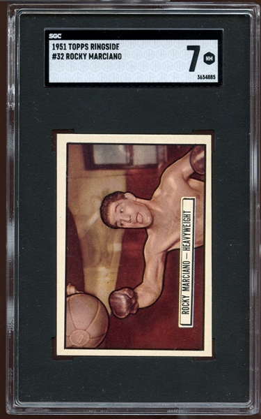 1951 Topps Ringside #32 Rocky Marciano SGC 7 NM